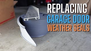 Garage Door Bottom Retainer amp Weather Seal POV Tutorial Replacement [upl. by Ayana]