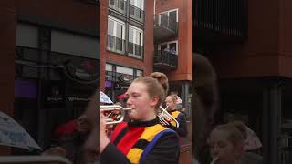 Jeugdkorps Crescendo intocht Sinterklaas Surhuisterveen 2024 ​⁠ [upl. by Enimzzaj]