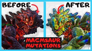 Ark color mutations  magmasaur Breeding Ark  ark magmasaur breed [upl. by Melquist]