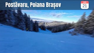 Ski Poiana Brasov  21 Ian 2024  Coborare Sulinar  Bradul [upl. by Jonell]