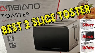 AMBIANO Toaster Aldi Two Slice Toaster Review [upl. by Ailasor]