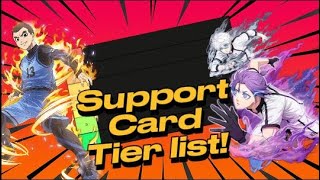 BLUE LOCK PWC  Support Card Tier list [upl. by Milicent]