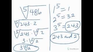 Simplifying Radicals  Part 1 [upl. by Woodrow881]