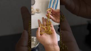 Easy way to clean gold jewellery at home minivlog shorts gold cleaningtips vlog [upl. by Eillam]