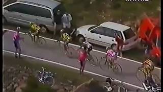 PANTANI VINCE ALL ALPE DI PAMPEAGO GIRO 1999 [upl. by Gnehp]