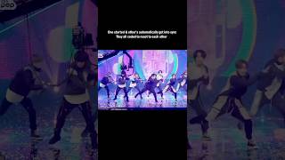 BTS are coded to react each other so fast BTS encore dance sync bts btsarmy trending shorts [upl. by Novoj]