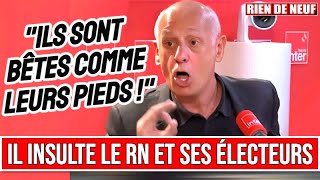 JEANMICHEL APHATIE ose INSULTER les gens du RN sur FRANCE INTER [upl. by Kelson895]