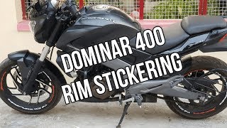 Dominar 400  Rim Stickering Kota [upl. by Karlotta]