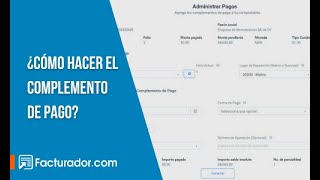 Tutorial paso a paso ¿Cómo hacer el complemento de pago [upl. by Aninaj]