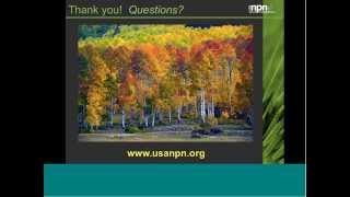 Webinar Phenology for wildlife conservation and climate change adaptation [upl. by Portland]