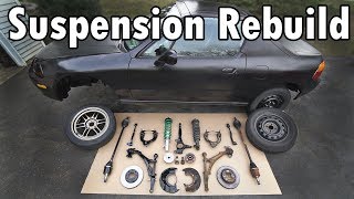 How to Rebuild the Entire Front Suspension in your Car or Truck [upl. by Enorahs67]