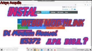 Instal Webui Mod Hilink Di Huawei E5372 [upl. by Windham]