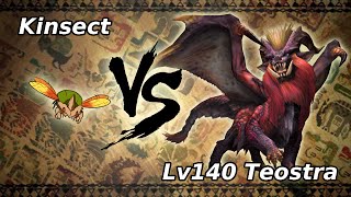 Kinsect vs Lv140 Teostra solo  323256 [upl. by Ecnarf403]