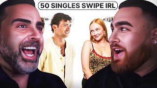 LosPollosTV And Dad React To 50 more strangers swipe on each other  season 3 [upl. by Anyak]