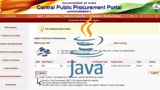 eprocurement Java Settings  e tendering registration process [upl. by Retsev]