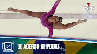 Rebeca Andrade de Brasil cerca del podio en viga de equilibrio  Juegos Olímpicos París 2024 [upl. by Nilerual]