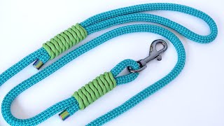 How to Make a RopeParacord Dog Leash  West Country Whipping Knot  CBYS Tutorial [upl. by Bardo]