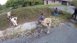 UAV Airsoft War Anzio  Assault the Embassy [upl. by Aerdnaed]