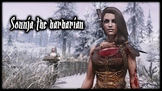 Skyrim Sonja the barbarian Lets play EP01  quotThe beginningquot Female Character creation [upl. by Twyla453]