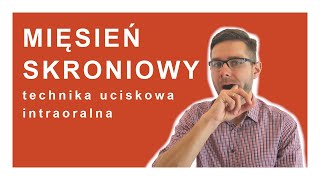 Technika uciskowa intraoralna  mięsień skroniowy [upl. by Aihsercal]