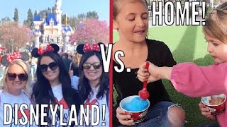 Trying New Things at DISNEYLAND amp CALIFORNIA ADVENTURE  Life at DISNEY vs Life at HOME [upl. by Acirema]