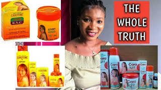 The Truth About Carotone and CaroLight Bleaching Creams PRINCESS EMELDA [upl. by Aniretake]