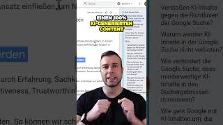 Content der zu 100 mit KI generiert wird ist schlecht für SEO [upl. by Chenay]