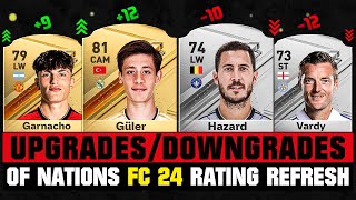 FIFA 24  BIGGEST RATING UPGRADES amp DOWNGRADES of Every Nation EA FC 24 💀😲 ft Guler Hazard Gar [upl. by Anaerol]