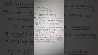 What is Self  reflexivity  CLASS 12 Sociology Ch1 Introducing INDIAN Society [upl. by Euqinemod271]