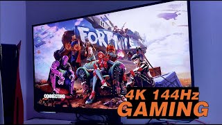 THE BEST 4K GAMING MONITOR OUT  4K 122Hz Settings on NEW Samsung Odyssey G7 [upl. by Schwejda]