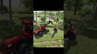 Cutting a Tree in Farming SImulator 25 [upl. by Aillimat]