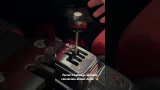 Ferrari Challenge Stradale  Manual gated shifter action [upl. by Arde698]