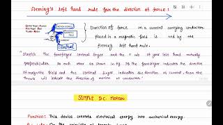 18 Fleming left hand rule for the direction of force [upl. by Tiler496]