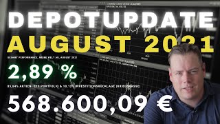 ETF amp Aktiendepot Update August 2021  Dividenden Investments amp WeltAG [upl. by Erny]