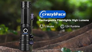 Rechargeable Flashlight High Lumens  Amazing Brightness 1999 [upl. by Eimorej849]