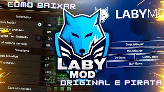 como baixar LabyMod para minecraft original e pirata [upl. by Syxela]