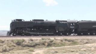 Union Pacific 844 Steam Train Rawlins to Walcott WY [upl. by Ahsaten42]