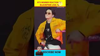 BTS Reaction On Blackpink Lisa 😍😘 bts blackpink btsv lisa jin jimin trending shorts [upl. by Noned]