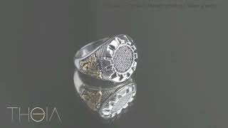 Round Shape Classic Men Ring Handmade Wholesale Silver Jewelry [upl. by Marquet700]