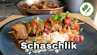 Geschmorte Schaschlik Spieße in würziger Paprikasoße [upl. by Lisa]