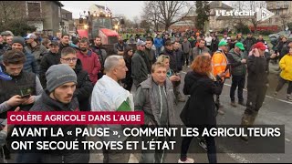 Colère agricole  avant la « pause » comment les agriculteurs ont secoué Troyes et l’État [upl. by Ihtraa91]