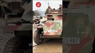 Bastogne december reenactment Nonpolitical ww2 military vehicle army armor wwii truck [upl. by Aguste]