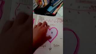 My beautiful diary art and craft  diary decoration 🎂😘🥰👍 [upl. by Adnilym]