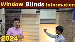 Window Blinds Price Usage Design बेसिक जानकारी । Roller Zebra Wooden Roman Blinds etc [upl. by Benson]