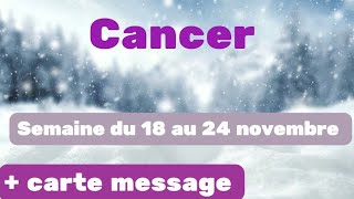 Cancer semaine du 18 au 24 novembre [upl. by Asiret]