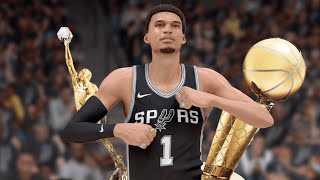 JE SIMULE LA CARRIÈRE DE VICTOR WEMBANYAMA SUR NBA 2K25 [upl. by Sivad]