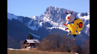 International balloon festival in Chateau dOex [upl. by Matejka]