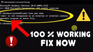 FIX wmic is not recognized as an internal or external command operable program or batch file [upl. by Xed]