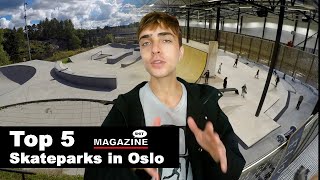 Top 5 Skateparks in Oslo [upl. by Cirred]