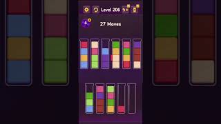 Block King  Sort Puzzle  Level 201 to 210  All without adding columns [upl. by Sou346]